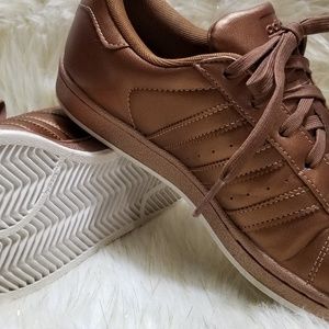 Copper Adidas Superstar Sneakers Size 7.5M
